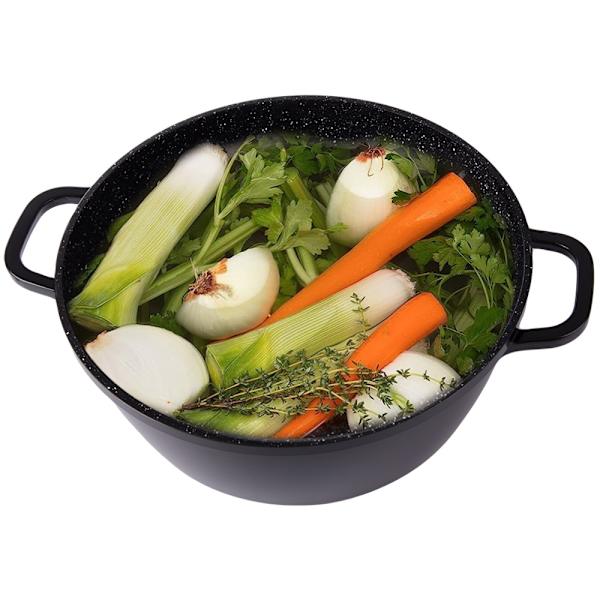 13L Gryta med lock – Non stick beläggning – Induktionshäll
