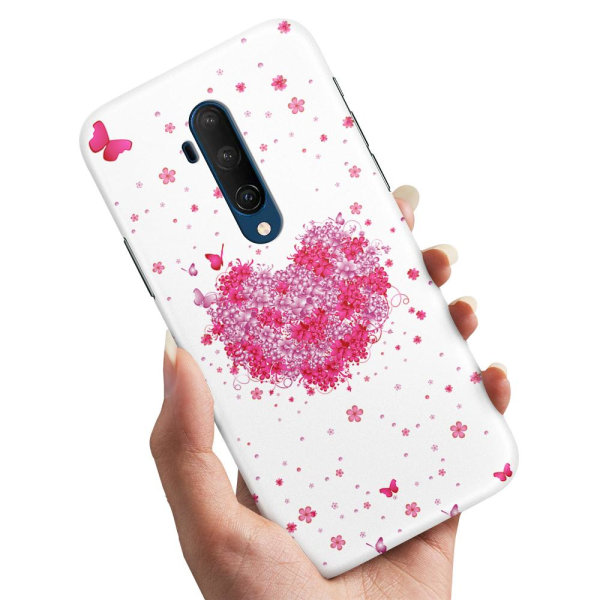 OnePlus 7T Pro - Cover/Mobilcover Blomsterhjerte