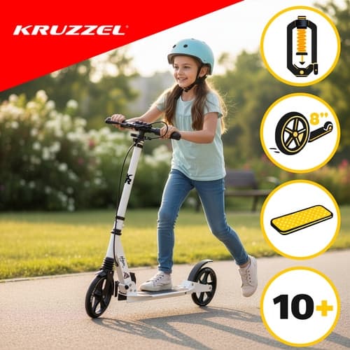 Sparkcykel / Kickbike - Hyperion White