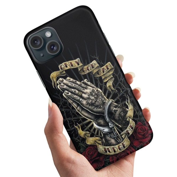 iPhone 15 Plus - Cover/Mobilcover Only God Can Judge Me