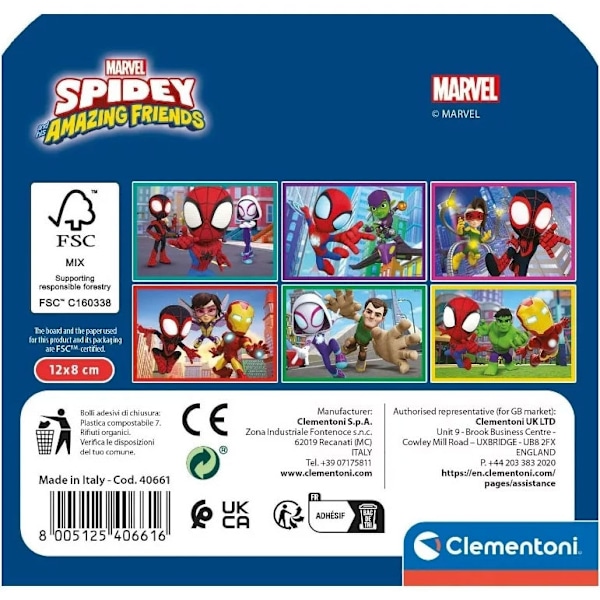 Parker Spiderman Mjuk Klossar - 6 Delar
