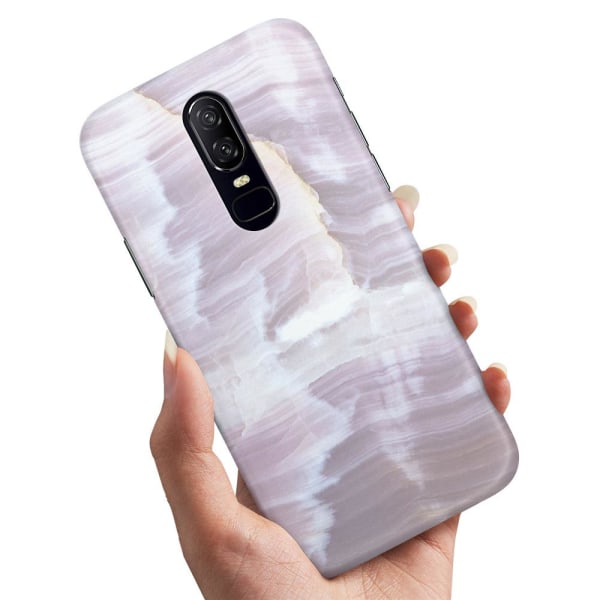 OnePlus 6 - Cover/Mobilcover Marmor Multicolor