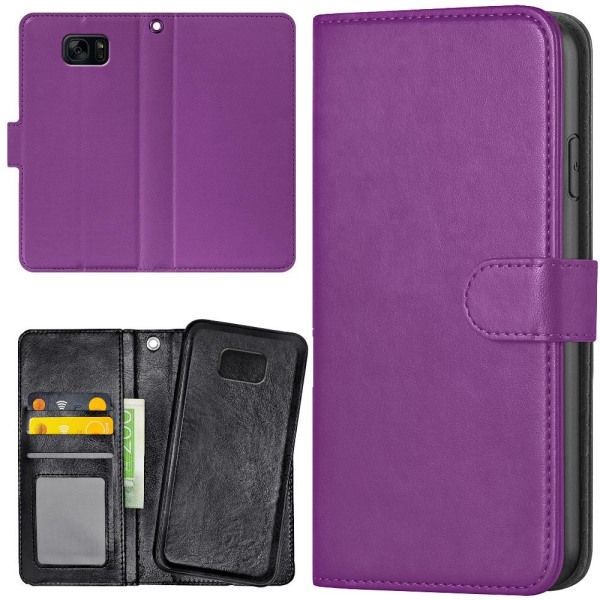 Samsung Galaxy S7 - Mobilcover/Etui Cover Lilla Purple