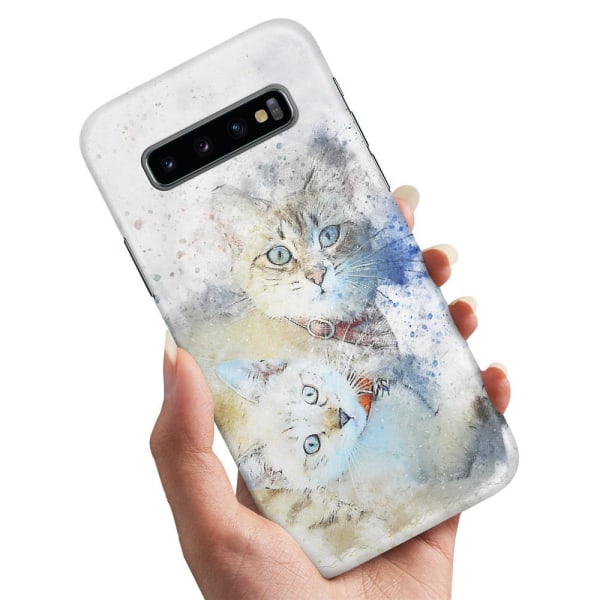 Samsung Galaxy S10 Plus - Deksel/Mobildeksel Katter