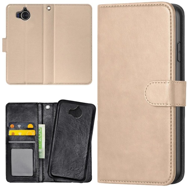 Huawei Y6 (2017) - Mobilcover/Etui Cover Beige Beige