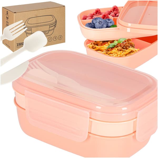 Lunchlåda 1900 ml rosa