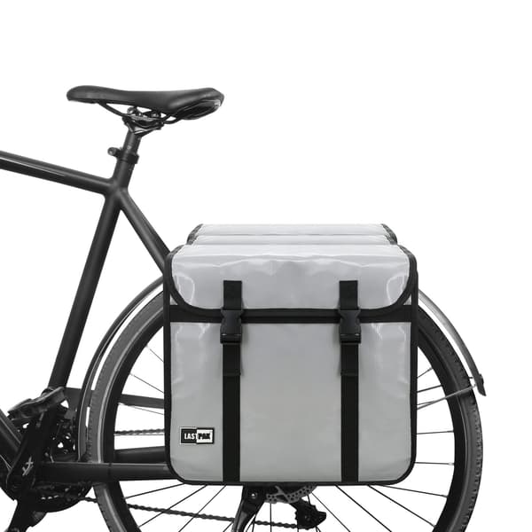 Cykelväska dubbel 46 liter bisonyl grå