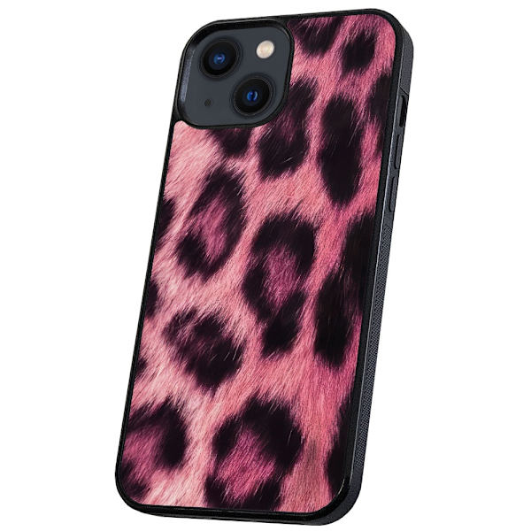 iPhone 13 Mini - Skal/Mobilskal Pink Leopard