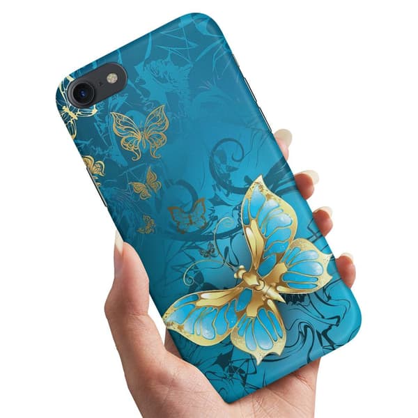 Deksel / Mobildeksel til iPhone 5 / 5S / SE - Sommerfugler
