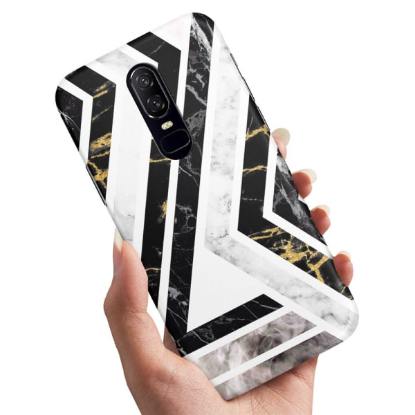 OnePlus 6 - Cover/Mobilcover Skræv Mønster