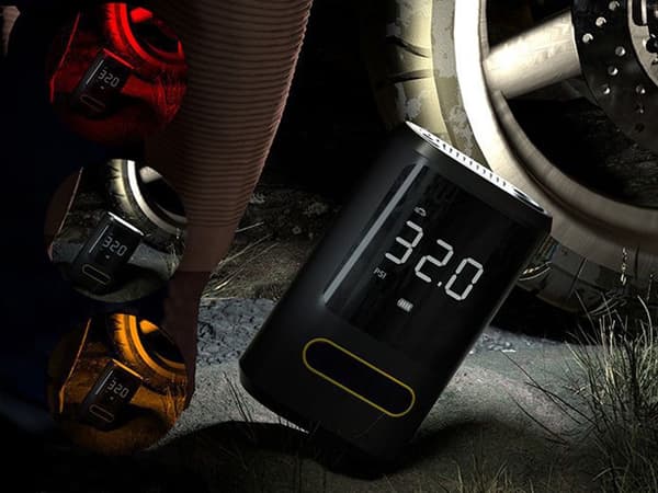 Elektrisk cykelpump kompressor 10 bar LCD