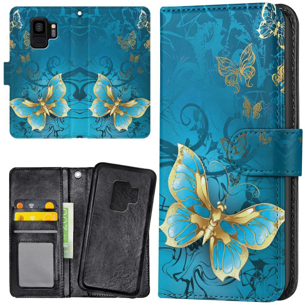 Samsung Galaxy S9 - Mobilcover/Etui Cover Sommerfugle