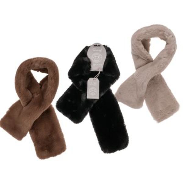 Fluffy Skjerf / Halstørkle - Velg farge Beige