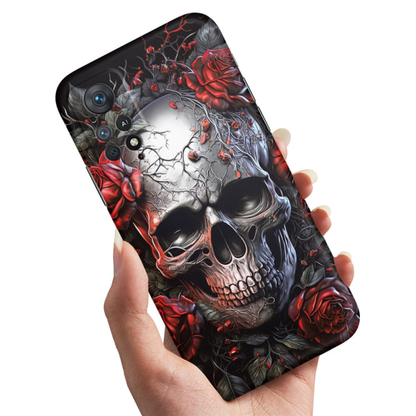 Xiaomi Redmi Note 11 Pro - Cover/Mobilcover Skull Roses