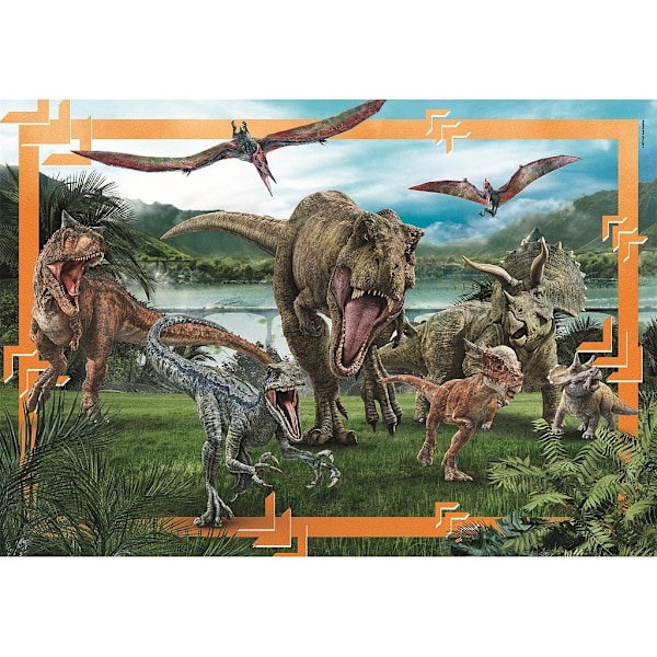 Jurassic World Predator-Bytte 104 delar Maxi Pussel