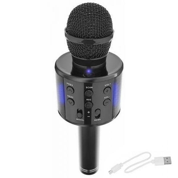 Karaokemikrofon med Högtalare / Karaoke med Mikrofon - Bluetooth Svart