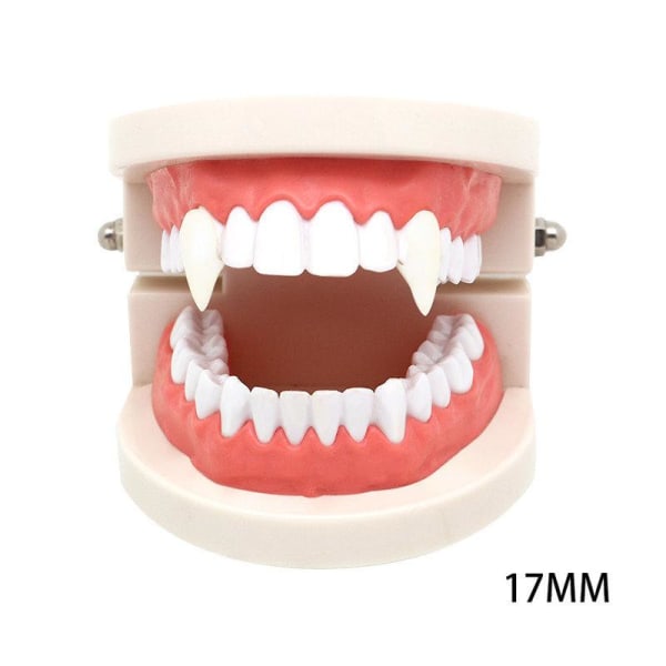 Vampyrtänder / Spetsiga Tänder / Djävul/Dracula - Huggtänder White 13mm