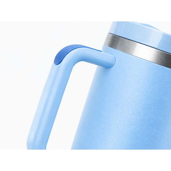 Termosmugg 1.2 L med sugrör Blå