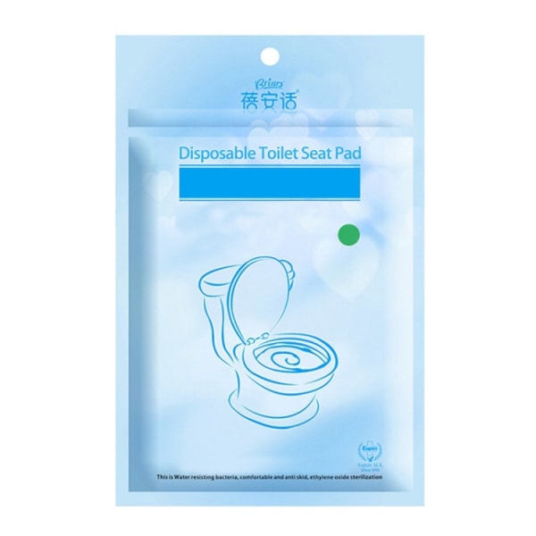 10-Pak - Toalettsete beskyttelse - Beskyttelse til Toalett–Papir White