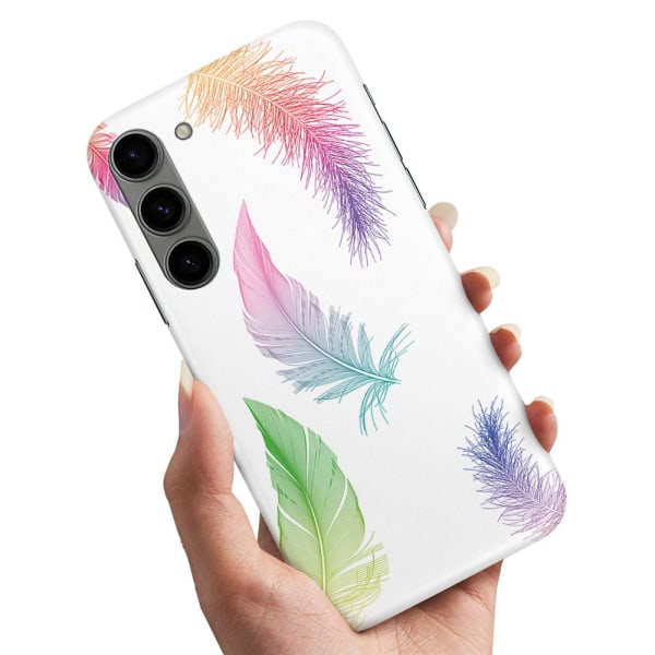 Samsung Galaxy S23 - Skal/Mobilskal Fjädrar