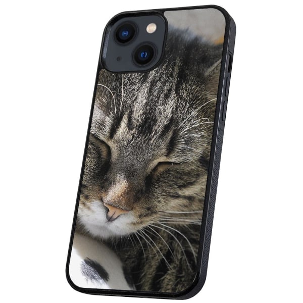 iPhone 14 Plus - Deksel/Mobildeksel Sovende Katt