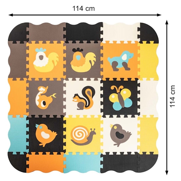 Lekmatta Pussel för Barn - 114 cm