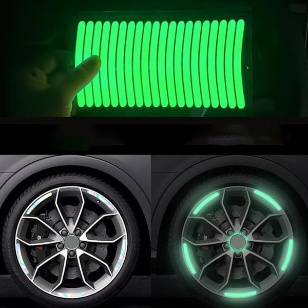 20-Pack - Självlysande Dekaler för Bil - Glow in the Dark multifärg