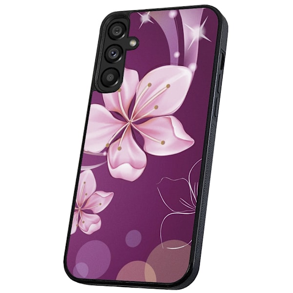 Samsung Galaxy A15 - Skal/Mobilskal Vit Blomma