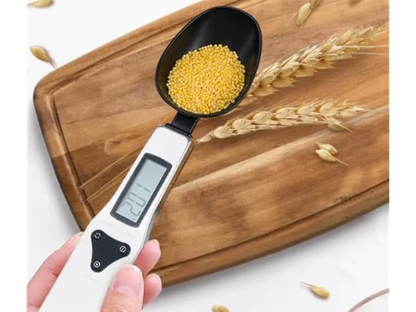 Elektronisk köksvåg LCD digital precisionsskala 500g Vit