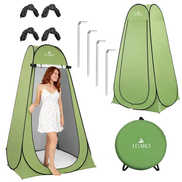 Popup-tält Omklädningsrum - Stående - Camping
