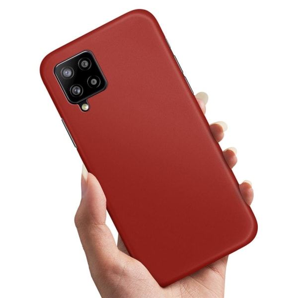 Samsung Galaxy A42 5G - Cover/Mobilcover Mørkrød Dark red