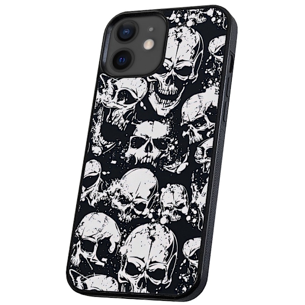 iPhone 12 Mini - Deksel/Mobildeksel Skulls
