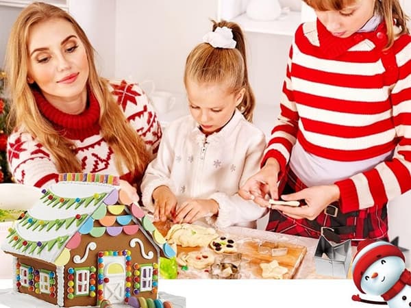 Pepparkakshus jul pepparkaksskärare julkrubba koja