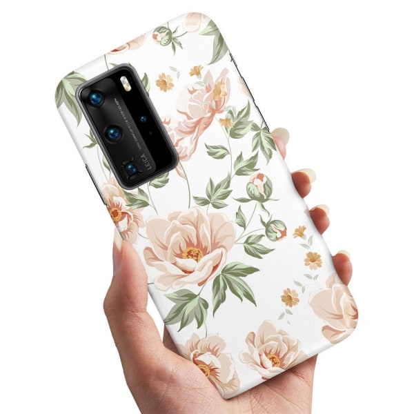 Huawei P40 - Cover/Mobilcover Blomstermønster