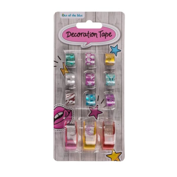 12-Pak - Dekorationstape til Hobby – Tape Multicolor