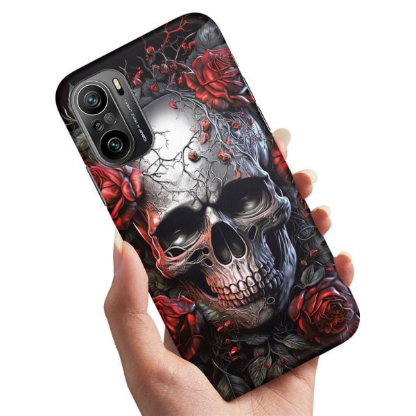 Xiaomi Mi 11i - Cover/Mobilcover Skull Roses