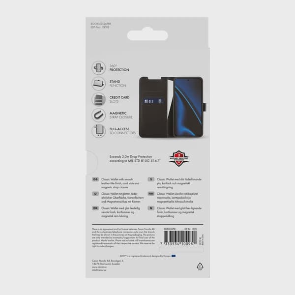 X2O Classic Wallet Plånboksfodral Samsung Galaxy S26+ Svart