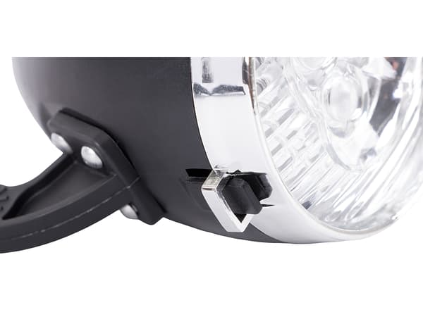 Fram cykelljus 3 led batterier retro krom