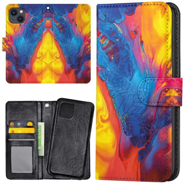 iPhone 13 - Lommebokveske Marmor Multicolor