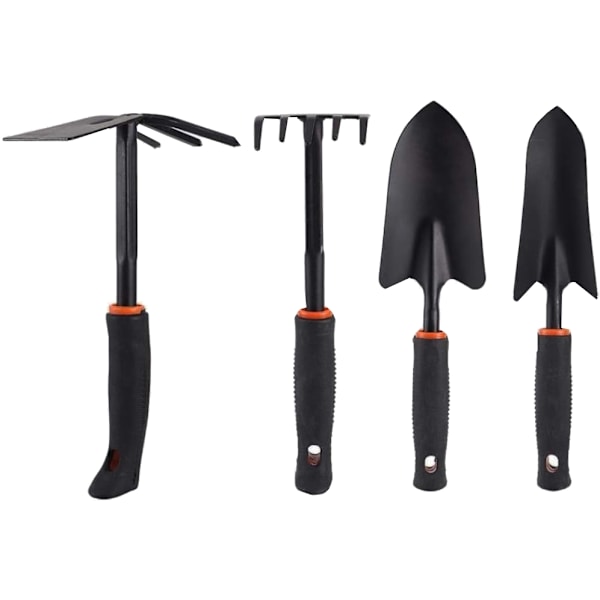 Trädgårdsverktyg 6-delar - Spade, räfsa, hacka m.m.
