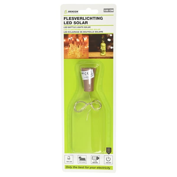 Flaskljus LED solcell