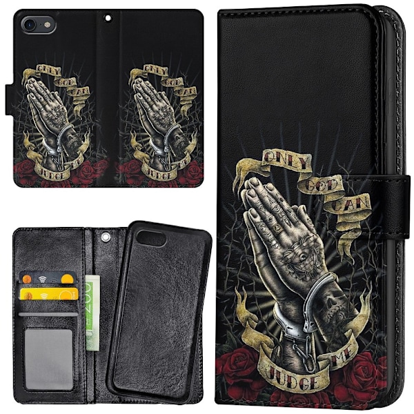 iPhone 16e - Lompakkokotelo/Kuoret Only God Can Judge Me