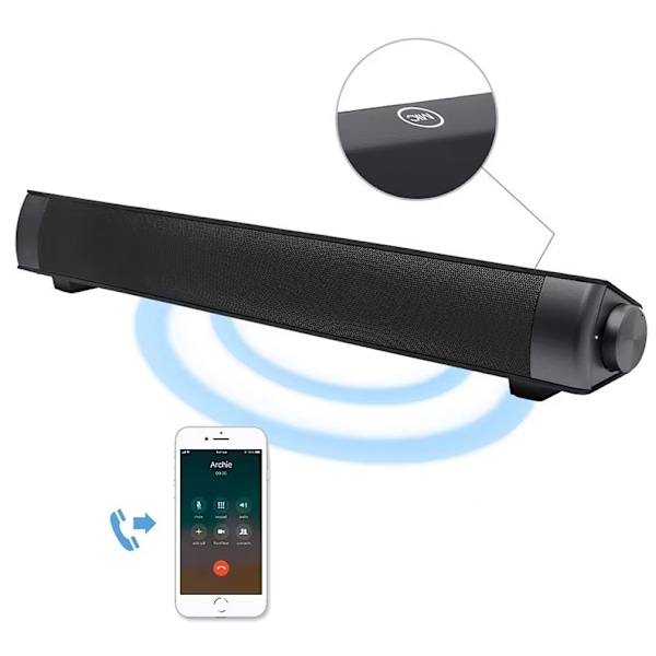 Soundbar LP-S08 Bluetooth Kaiutin - Useita värejä Black