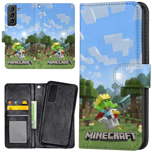 Samsung Galaxy S22 - Plånboksfodral/Skal Minecraft