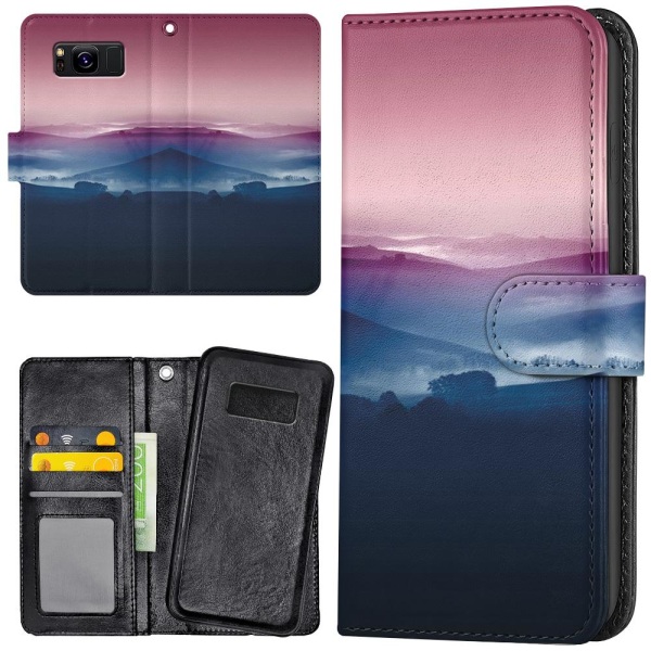 Samsung Galaxy S8 - Lompakkokotelo/Kuoret Värikkäät Laaksot