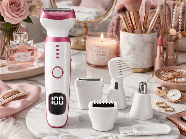 Epilator 5 i 1 kropp ben ansikte trimmer USB