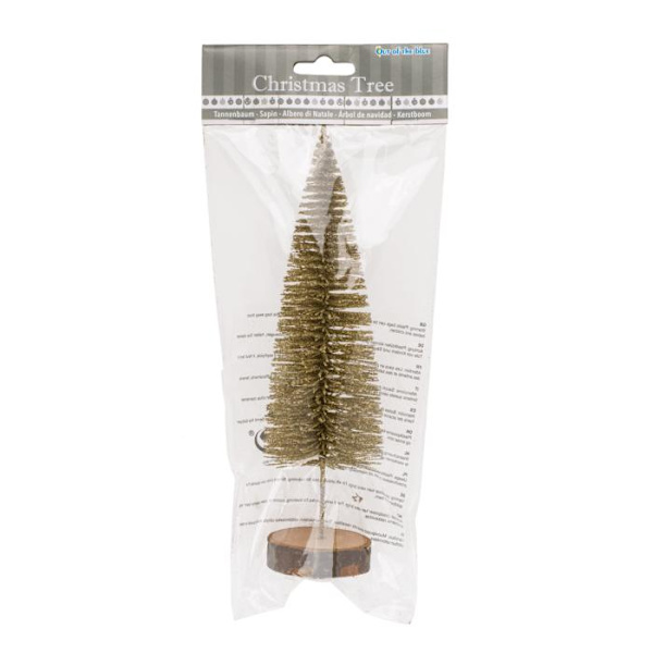 3-Pack - Liten Julgran med Träfot - Juldekoration Multicolor