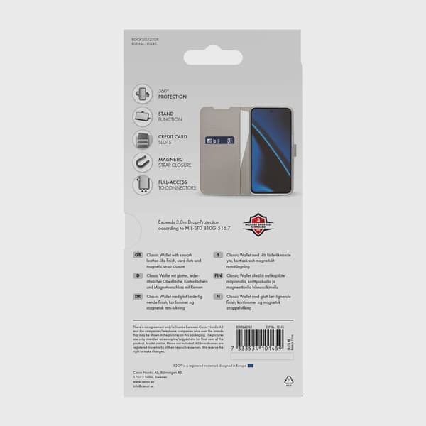 X2O Classic Wallet Plånboksfodral Samsung Galaxy A27 5G Greige
