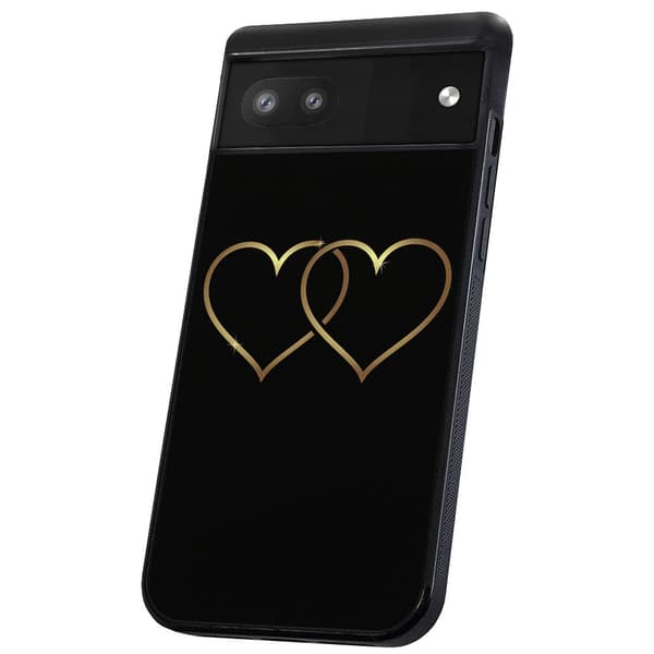 Google Pixel 6A - Cover/Mobilcover Double Hearts