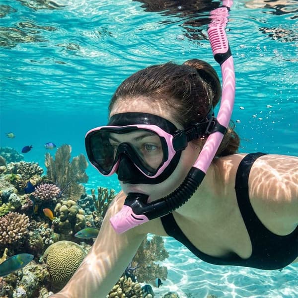 Snorkelset - Snorkelmask Rosa